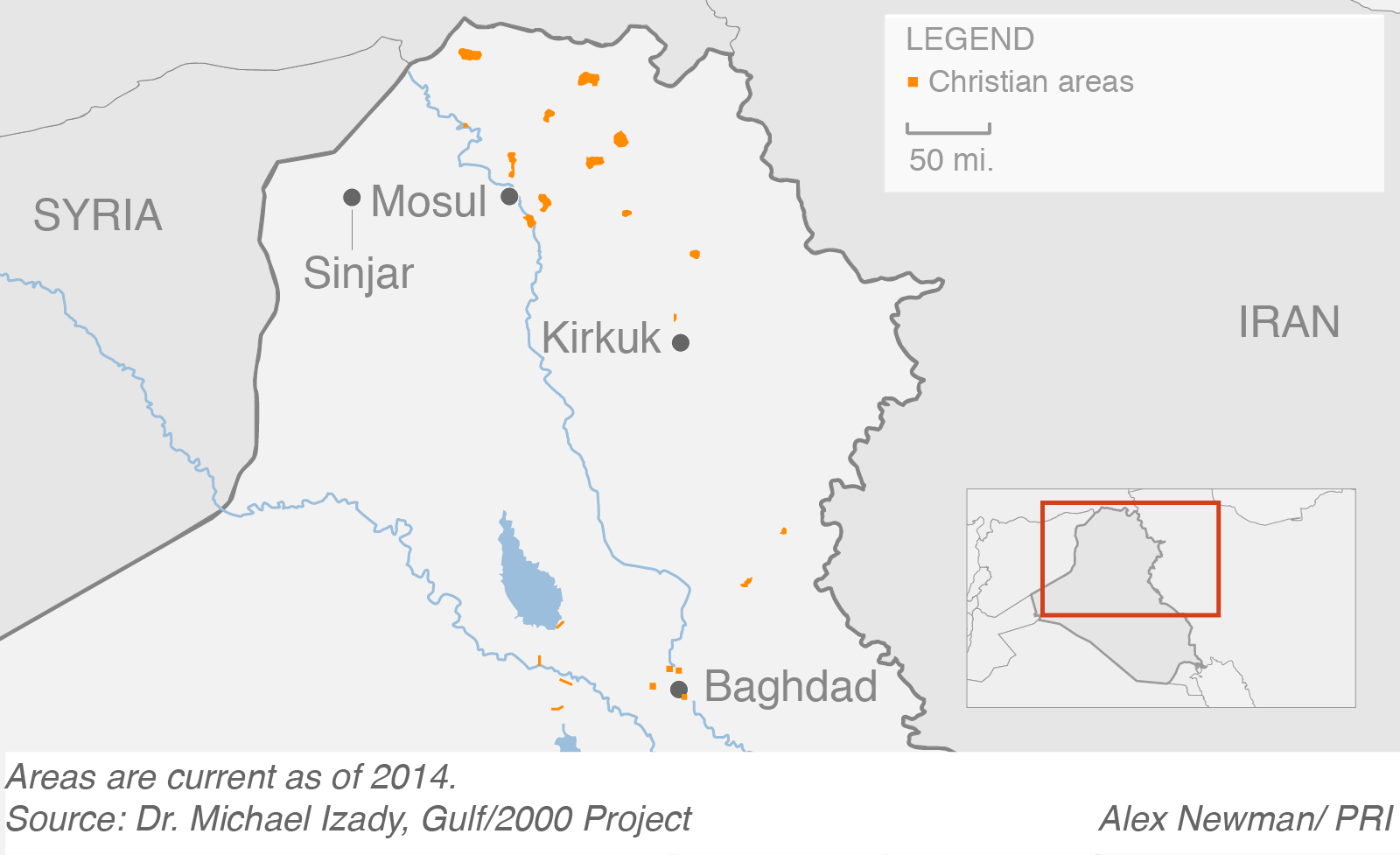 Christian areas in Iraq